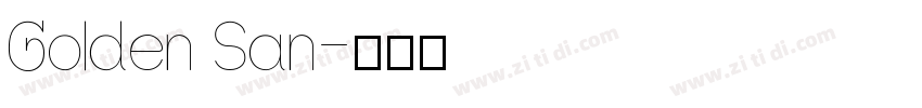 Golden San字体转换